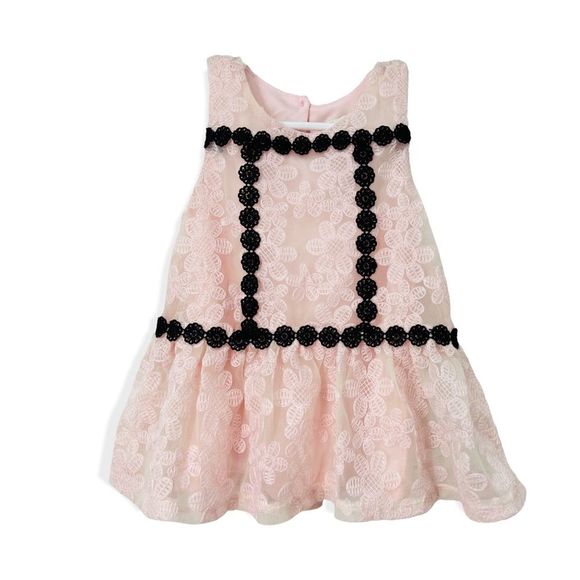 kate spade Other - Kate Spade Top sleeveless lace pastel Pink Black 4T 4 Toddler